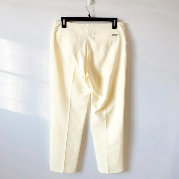 Adidas  Pastel Yellow Crop Golf Pants Sz S - Picture 4 of 6